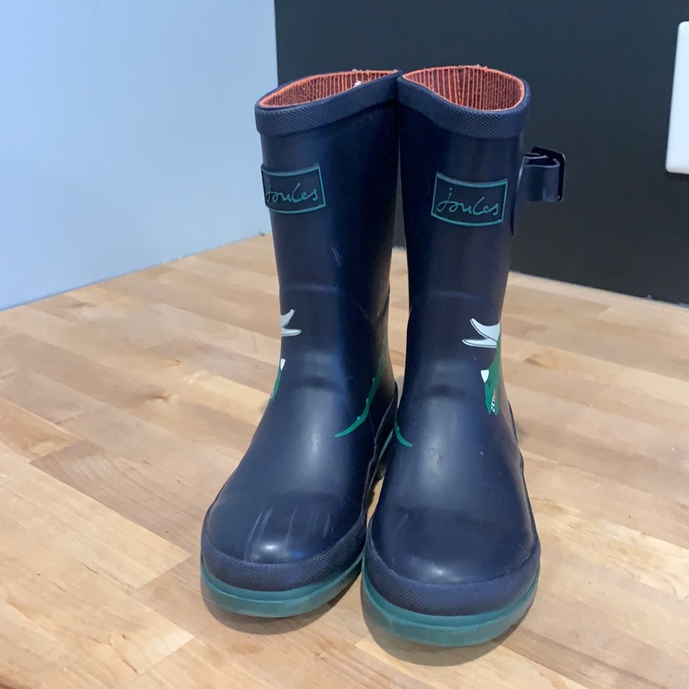 Joules- dinosaur rain boot- size 13